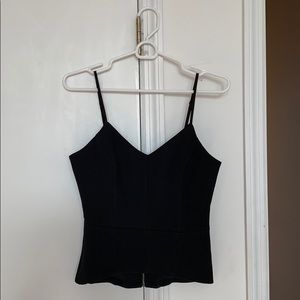 Cooper St, Black Peplum Top, Size 4.